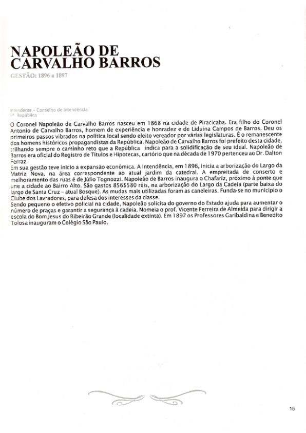 Foto - Registro biográfico dos prefeitos de Botucatu - Olavo Pinheiro Godoy