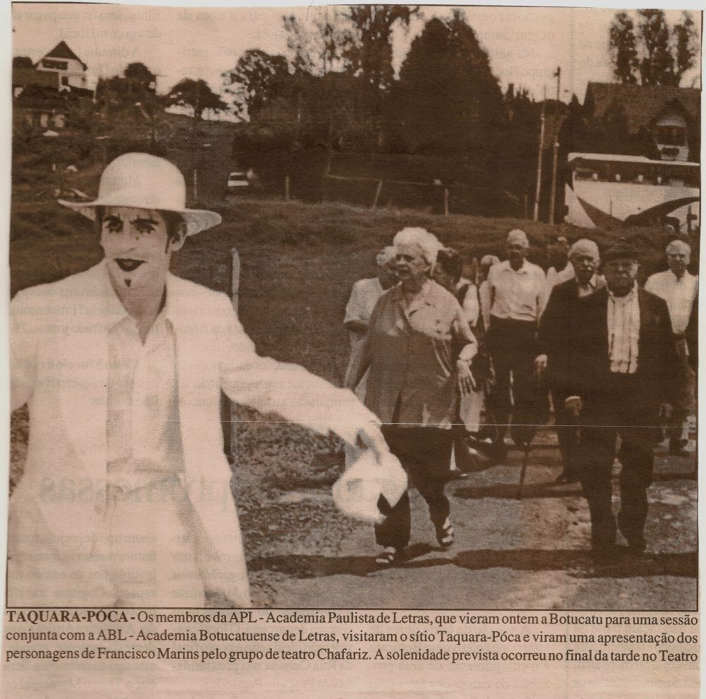 Foto - Visita da Academia Paulista de Letras em Botucatu em 2001