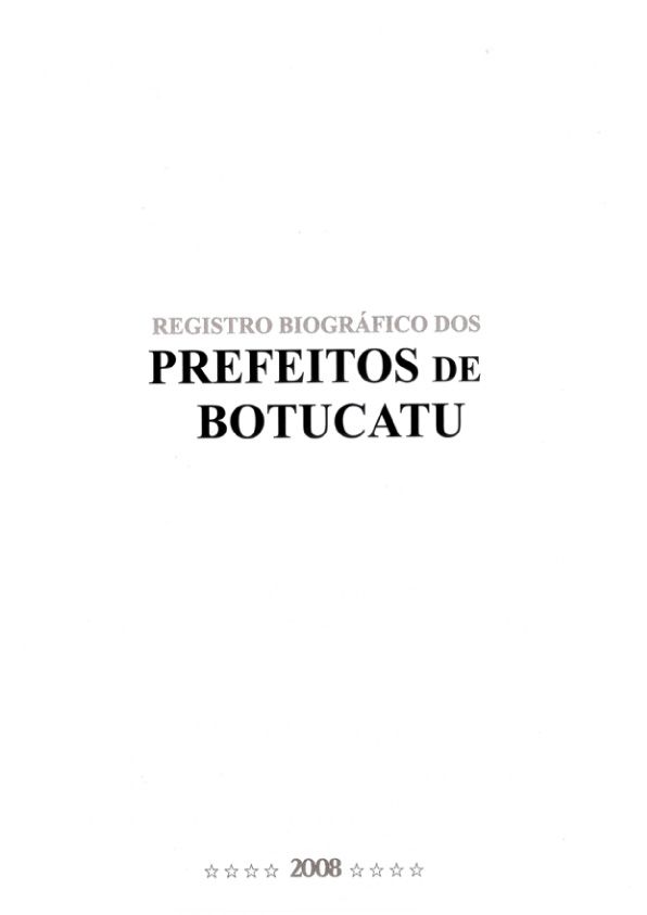 Foto - Registro biográfico dos prefeitos de Botucatu - Olavo Pinheiro Godoy