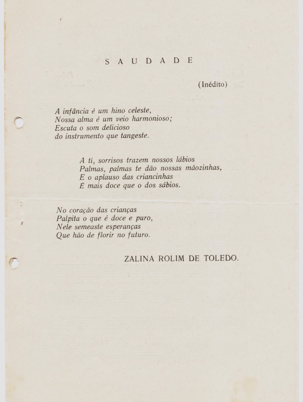 Foto - Espólio musical do Prof. Alfredo Franklin de Mattos
