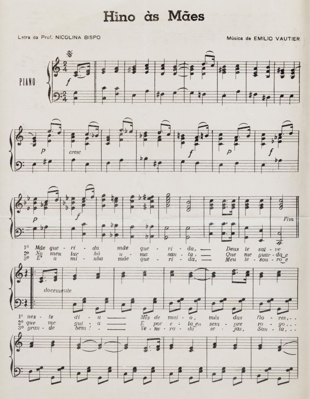 Foto - Espólio musical do Prof. Alfredo Franklin de Mattos
