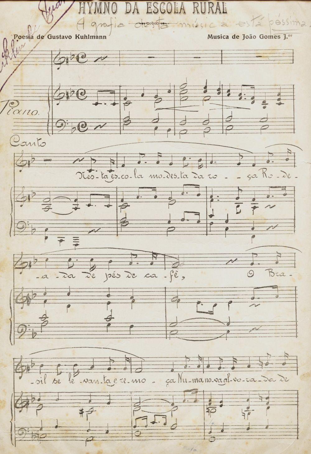 Foto - Espólio musical do Prof. Alfredo Franklin de Mattos
