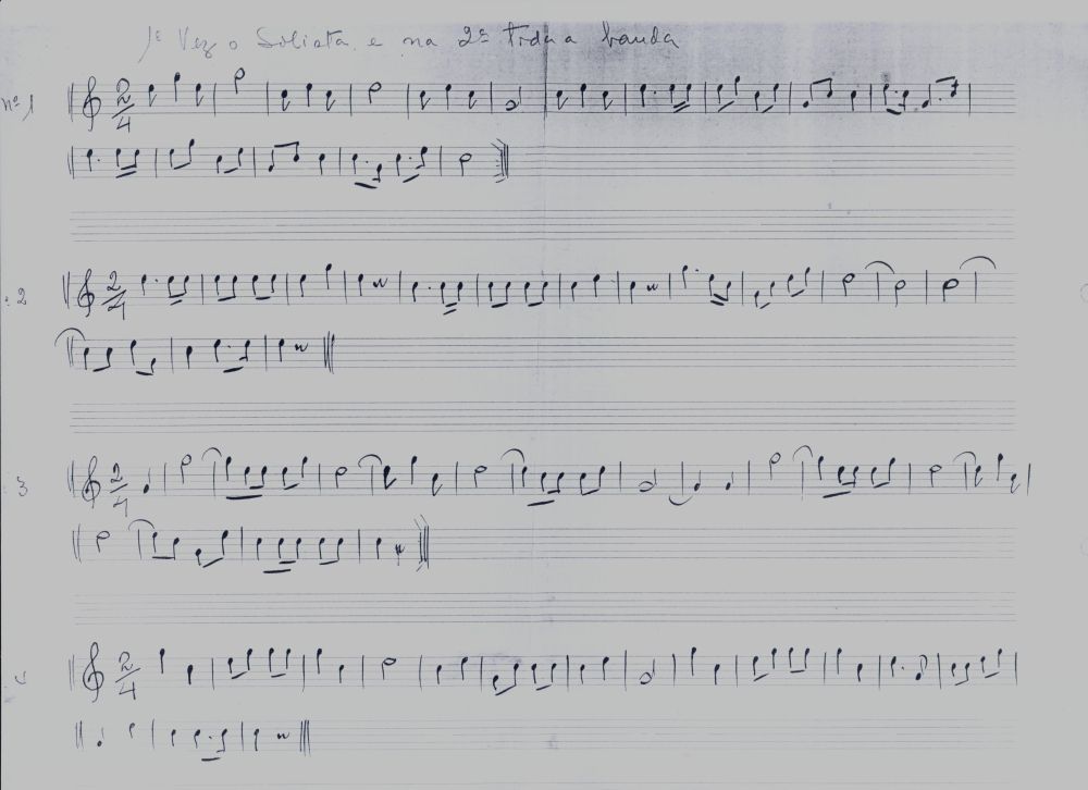 Foto - Espólio musical do Prof. Alfredo Franklin de Mattos
