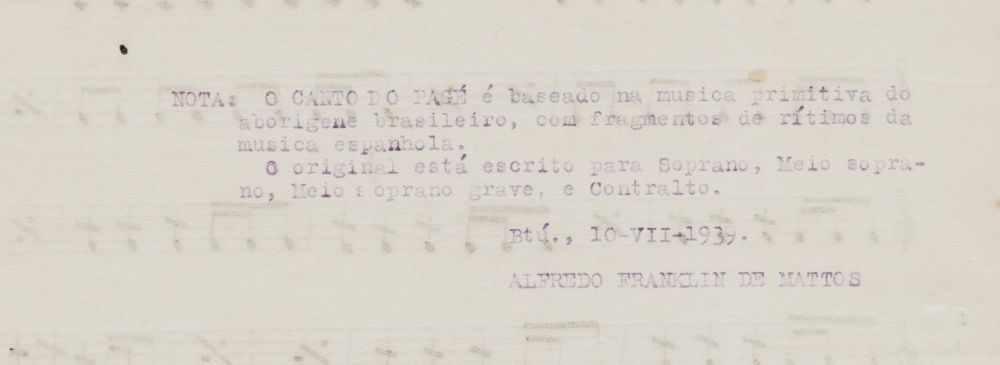 Foto - Espólio musical do Prof. Alfredo Franklin de Mattos
