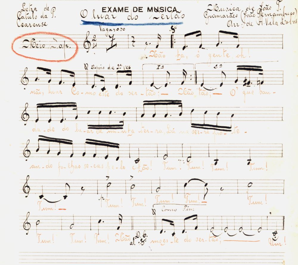 Foto - Espólio musical do Prof. Alfredo Franklin de Mattos
