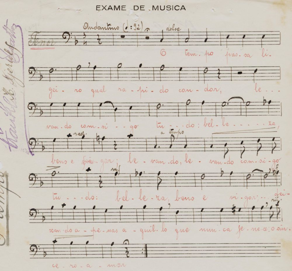 Foto - Espólio musical do Prof. Alfredo Franklin de Mattos
