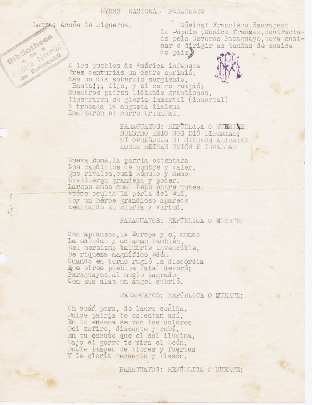 Foto - Espólio musical do Prof. Alfredo Franklin de Mattos
