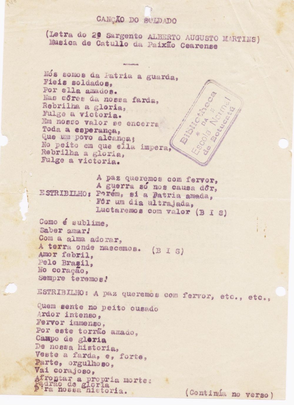 Foto - Espólio musical do Prof. Alfredo Franklin de Mattos
