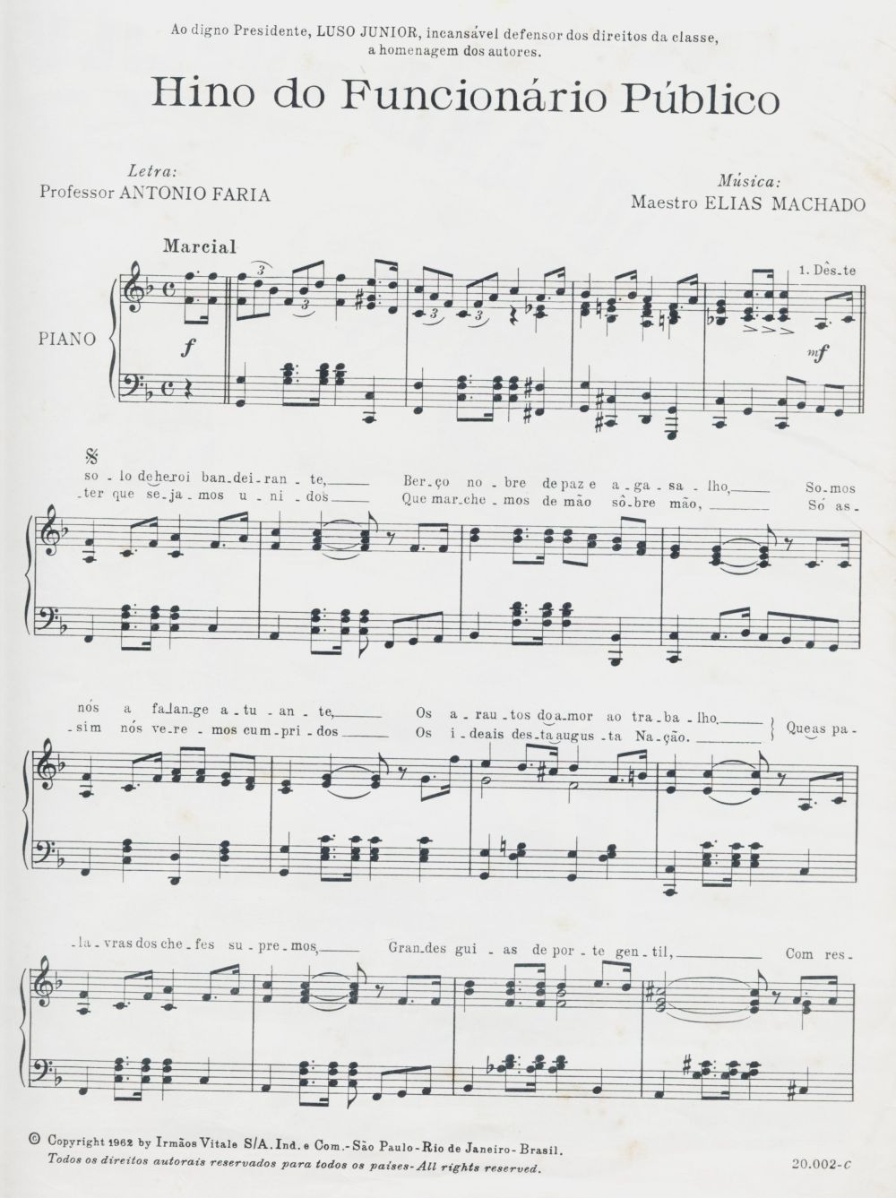 Foto - Espólio musical do Prof. Alfredo Franklin de Mattos
