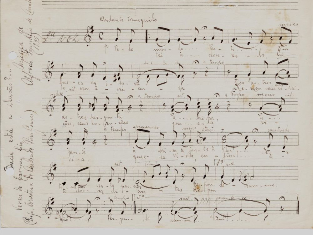 Foto - Espólio musical do Prof. Alfredo Franklin de Mattos
